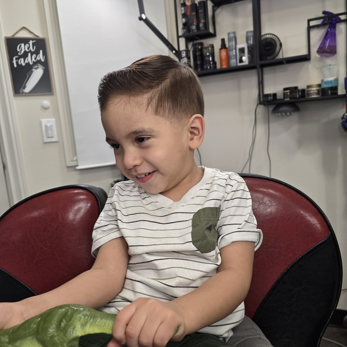 Short fade with precise part