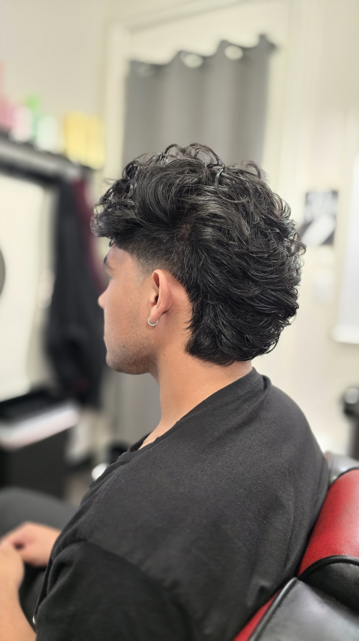 Razor sharp haircut detail